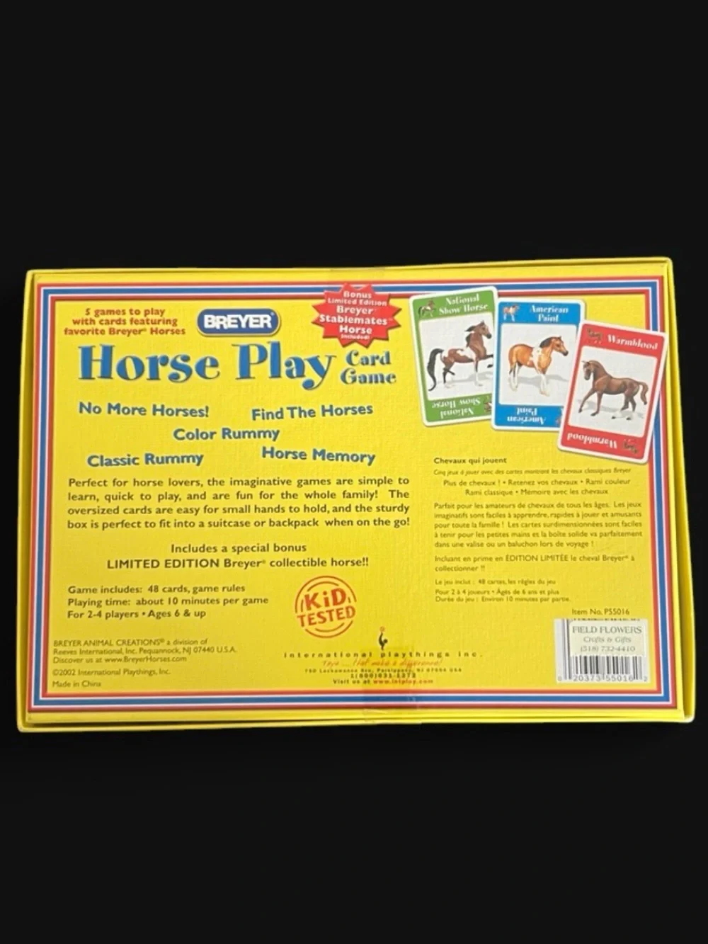 NWT 2002 The Breyer Horse Play Card Game w/ limited-edition figurine